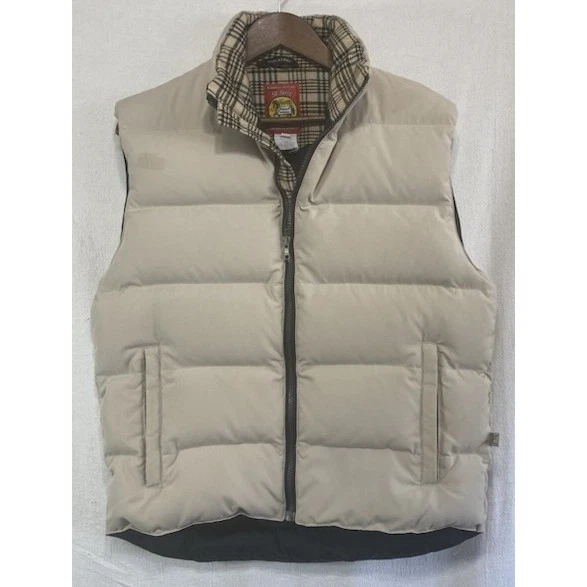 Vintage SA Baker Puffer Vest Made in Canada Tan Workwear Gorpcore Size 10
