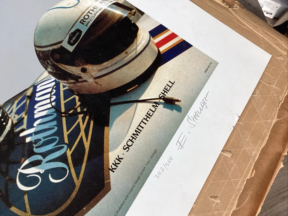 Collection Porsche Erich  STRENGER Posters #’s 342 of 500 Hand Signed 5 Total - Image 4 of 4