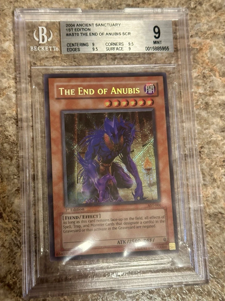 Yu-Gi-Oh! The End of Anubis AST-000 1st Edition Secret Rare MINT BGS 9 - Image 2 of 3