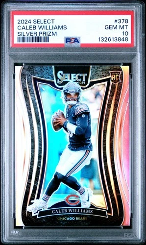 2024 Select Suite Level Silver Prizm Caleb Williams Rookie #378 PSA 10 GS1