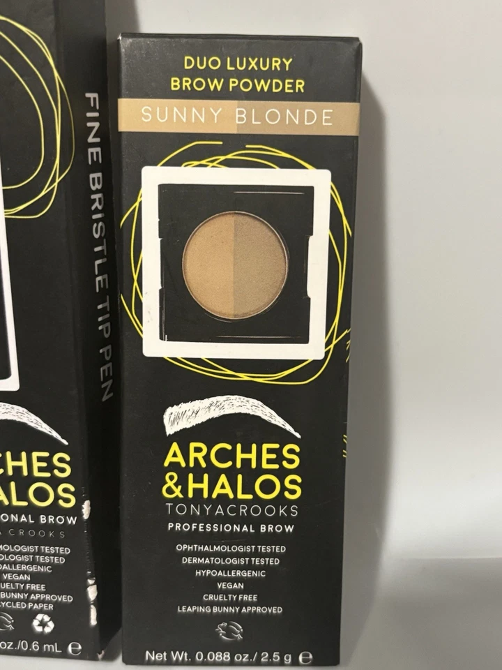 4x Arches and Halos MOCHA BLONDE Eyebrow Mousse, Brow Powder, Pen + CLEAR GEL - Image 2 of 4