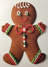 Marcel Schurman- Christmas- Gingerbread Men- 5 Panel Fold Out Card