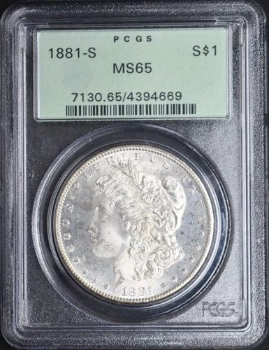 1881-S Morgan Dollar PCGS MS65
