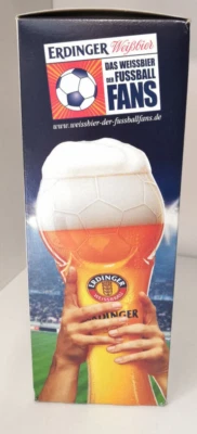 2 x Erdinger Weißbier Fußball - Fanglas Bier Weißbier Glas je 0,5L NEU OVP - Bild 1 von 4
