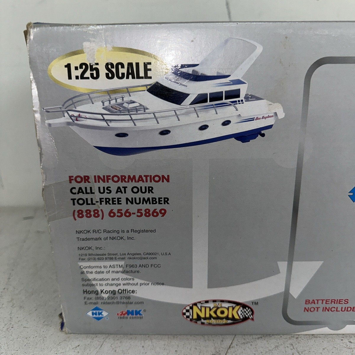 NKOK Racing Sea Explorer Boat Remote Control RC 1:25 Scale Vintage