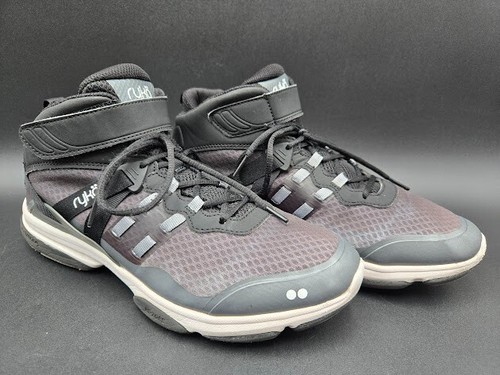 Ryka Shoes Womens 11 W Devotion XT Mid Training Black Grey White Sneakers - Picture 3 of 9