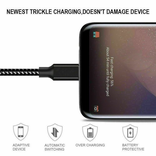 1/3/6/10Ft Fast Charger Type C USB-C Cable For S8 S9 S10 Edge Plus Note 8 10 N8 - Picture 5 of 23