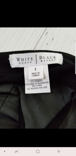 Abito da cocktail nero senza spalline White House Black Market taglia 2 - Foto 4 di 6