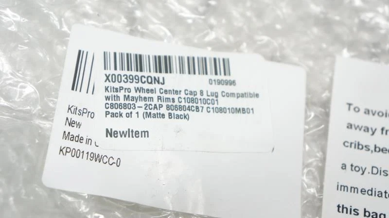2018 Dodge RAM 2500 Mayhem Black Wheel Rim Cover Cap Set LG1303-13 Aftermarket - Image 4 of 4