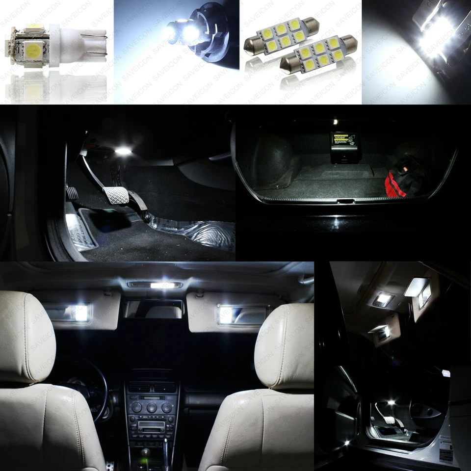Paquete de 16 luces interiores LED blancas para Honda Ridgeline 2006-2014 + herramienta Foto 3 de 4