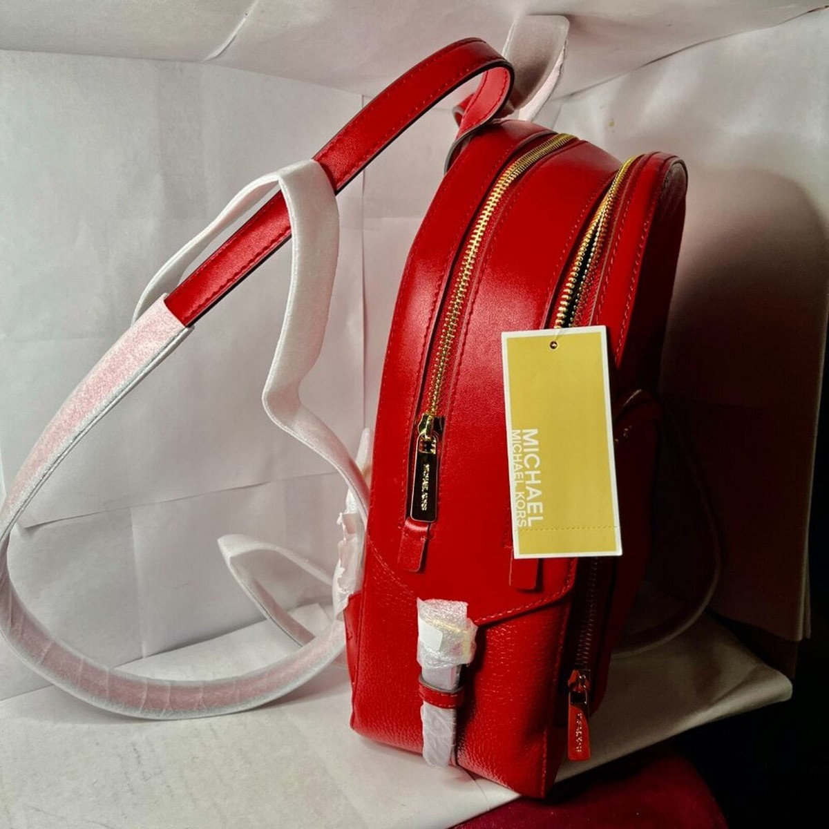 Michael Kors Jaycee car md front zip pocket bag backpack NWT Michael Kors Jaycee XS Convertible Zip Pocket Backpack Bag  main image 4