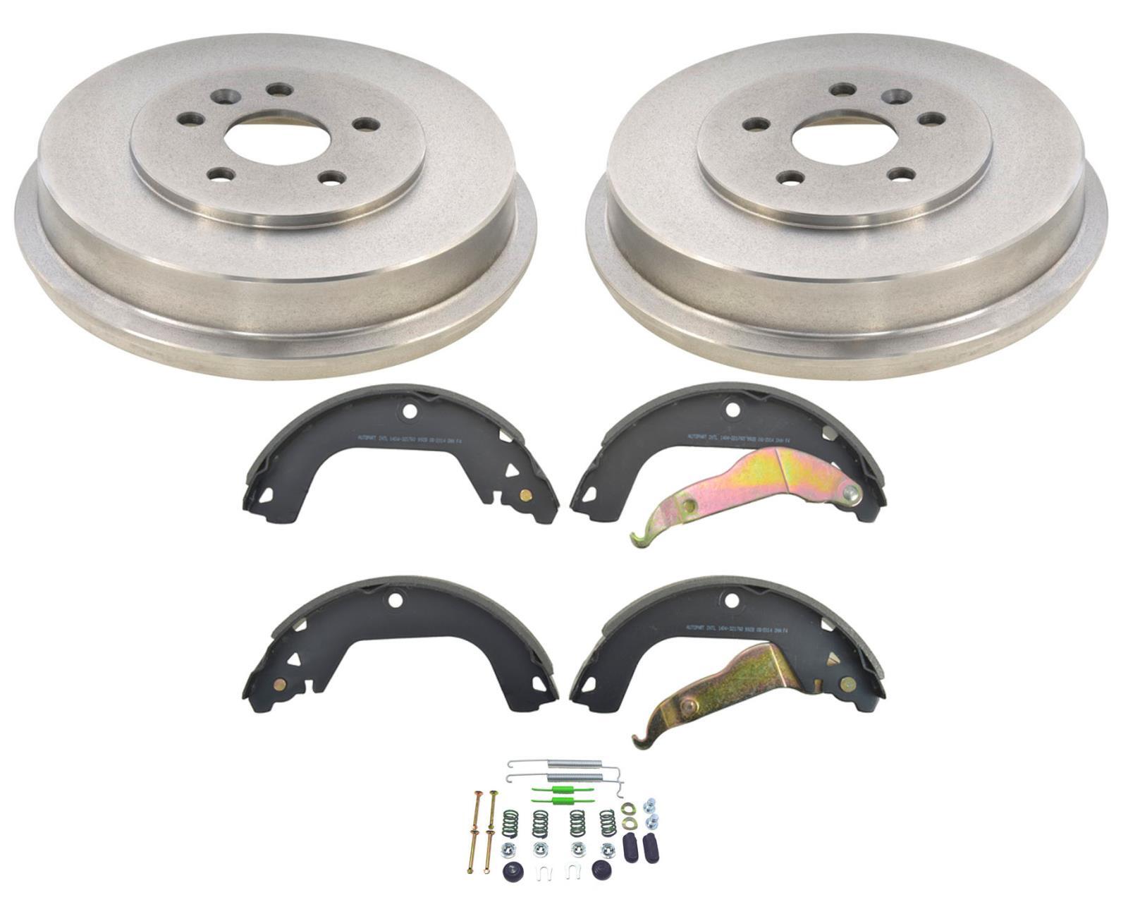 Pair Of Rear Brake Drums For 2011-2015 Chevy Cruze & 2016 Cruze Limited – 5-Bolt Cast Iron