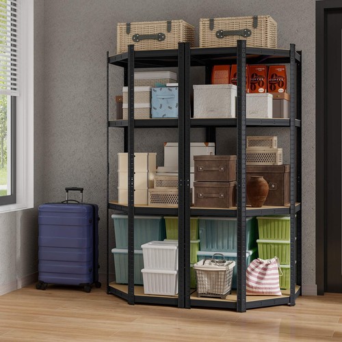 4-Tier Corner Shelf Unit Adjustable Garage Storage Utility Rack 720KG Capacity - Picture 8 of 24