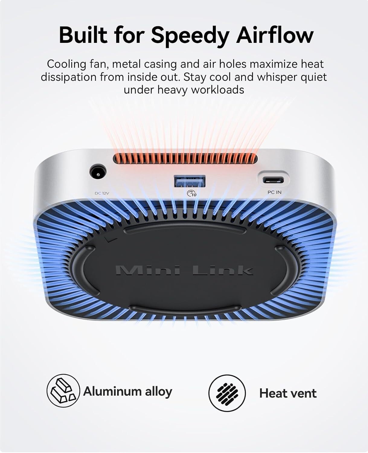 ORICO USB4 40Gbps Hub for Mac Mini M4 7-in-1 Alu Docking Station MiniLink SSD