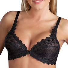 Valmont Front Close Lace Cup Underwire Bra - 8323