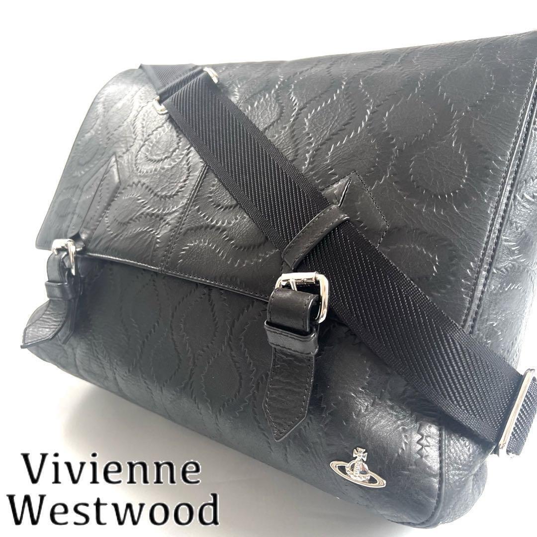 Vivienne Westwood Squiggle Pattern Shoulder Bag Leather Orb Vivienne Westwood Squiggle Pattern Shoulder Bag Leather Orb