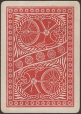 Playing Cards Single Card Old Antique Wide  * USPC BICYCLE 808 * No.18 CHAINLESS