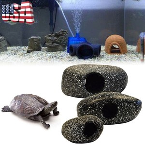 Aquarium Stone Rock Cave Tropical Cichlid Ornament Fish Tank Decor