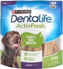 DentaLife ActivFresh Daily Oral Care BAdult Large Breed Dental Dog Treats