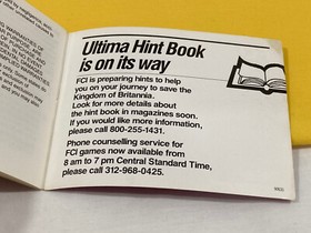 NINTENDO ENTERTAINMENT SYSTEM NES Exodus Ultima Instruction Booklet Manual ONLY