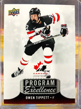 2017 UPPER DECK TEAM CANADA JUNIORS HOCKEY PROGRAM OF EXCELLENCE OWEN TIPPETT