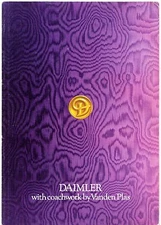 Daimler 4.2 Double Six Vanden Plas & DS 420 Limousine 1978-79 UK Market Brochure