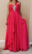 Night Moves PromColection prom Pink One shoulder long dress formal Size 6