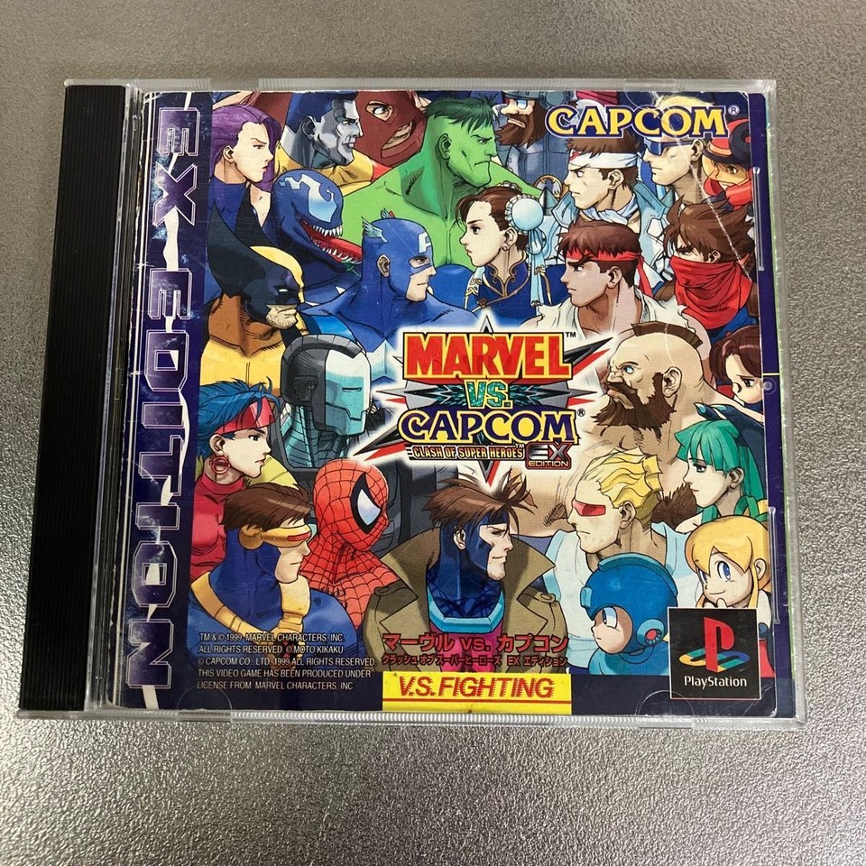 Marvel vs. Capcom Series 5 Games Sony PlayStation PS1 PS2 Capcom japan ...