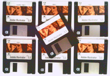 Adobe Illustrator 5.5 Macintosh 1994 3.5" Floppy Disks