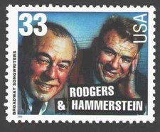 US. 3348. 33c. Richard Rodgers & Oscar Hammerstein II. Broadway Songwriter. MNH