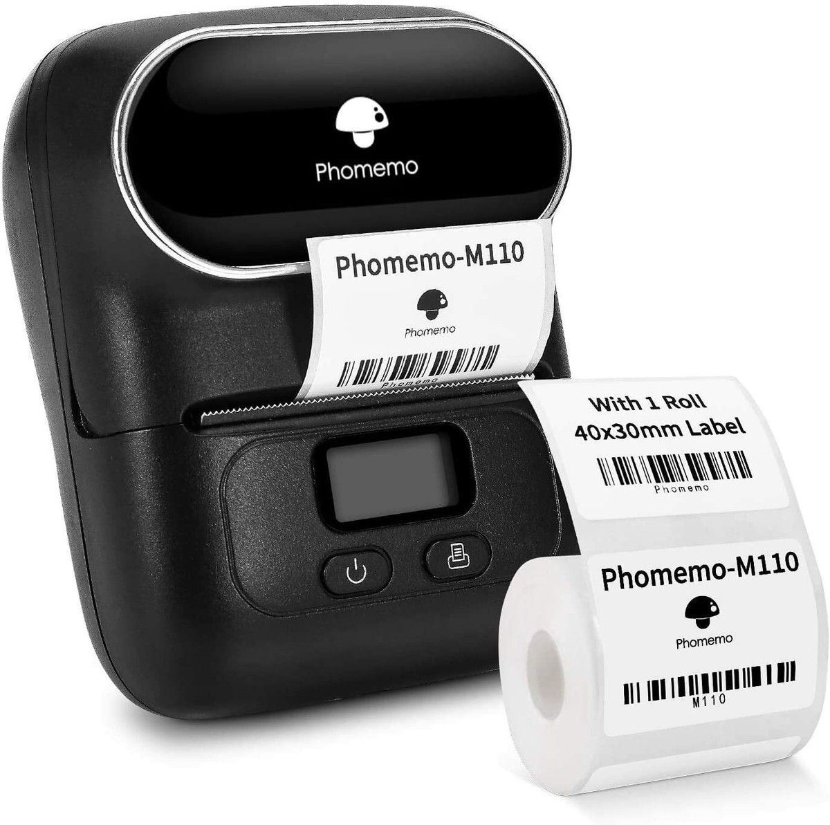 Phomemo M120 Transparant Etikettenpapier, Multifunctioneel Zelfklevend Thermisch Etiket 40X60mm Transparant Etiket voor M120/M110/M200/M220/M221 Etikettenprinter,130 Etiketten/Rol
