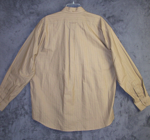 Vtg Faconnable Shirt Adult Extra Large Brown Long Sleeve Button Hong Kong Mens - 第 2/11 張圖片