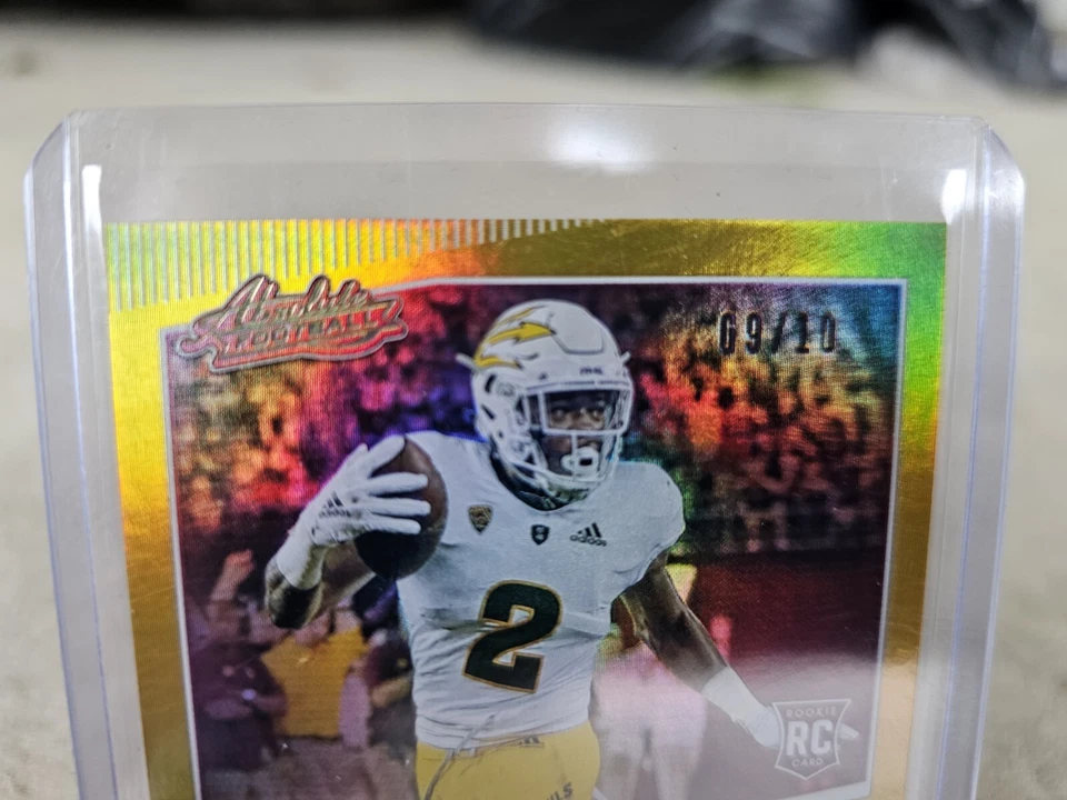 2020 Panini Chronicles Absolute Draft Picks Gold #7 Brandon Aiyuk RC #09/10 🔥 - Image 3 of 4