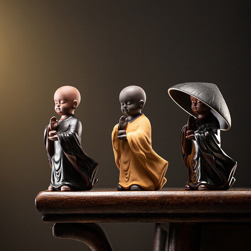 Real Yixing Zisha Tea Pet Creative House Warming Gift Monk Statue Filter Net New