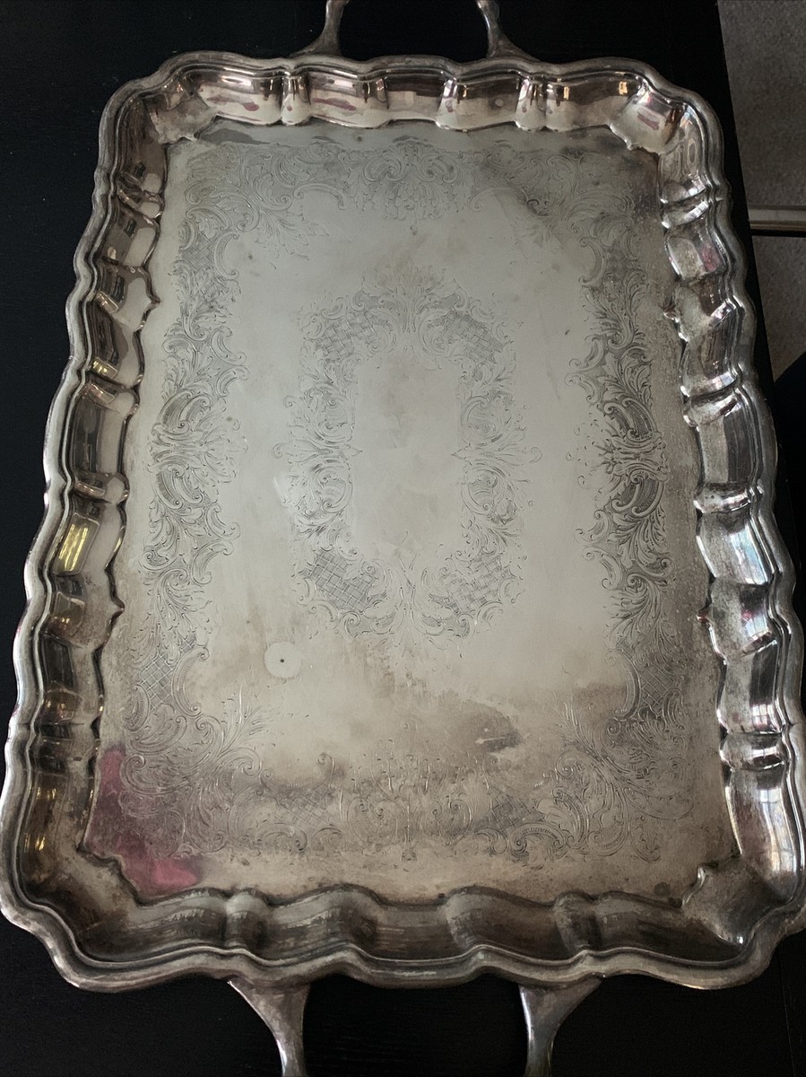 Vintage 25x15” Tray 920 - Sheffield Silver EPC | eBay