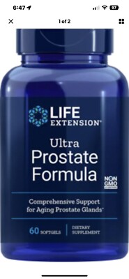 2X $23.99 Life Extension Ultra Prostate Formula (Ultra Natural Prostate) 60 gels