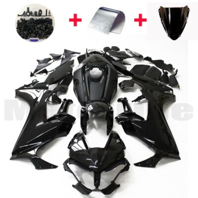Vivid Black Fairing Kit For Honda CBR1000RR 2017-2020 2018 ABS Bodywork w/ Bolts