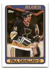 Paul Cavallini 1990-91 Topps HOCKEY #57 St. Louis Blues