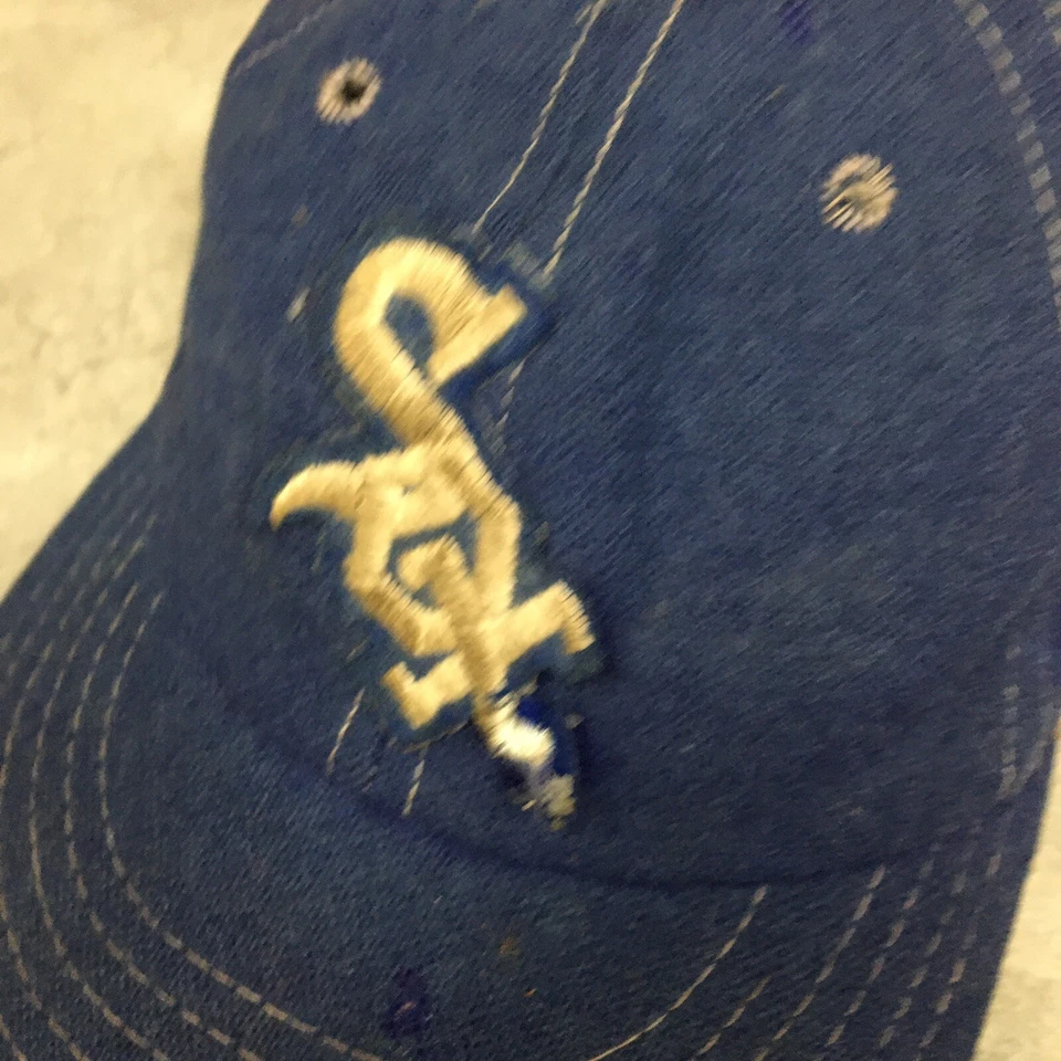 Vintage Chicago White Sox 60s Hat Leather Band Antique Baseball Fitted Wool 70s - Image 2 of 4