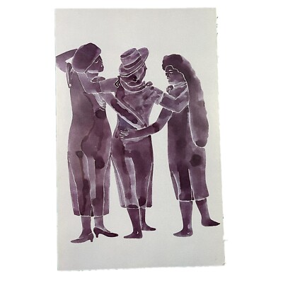 Eduardo Arroyo Ulysses Illustrated Bookplate Art Print 7.75 x 12.5  Women Joyce