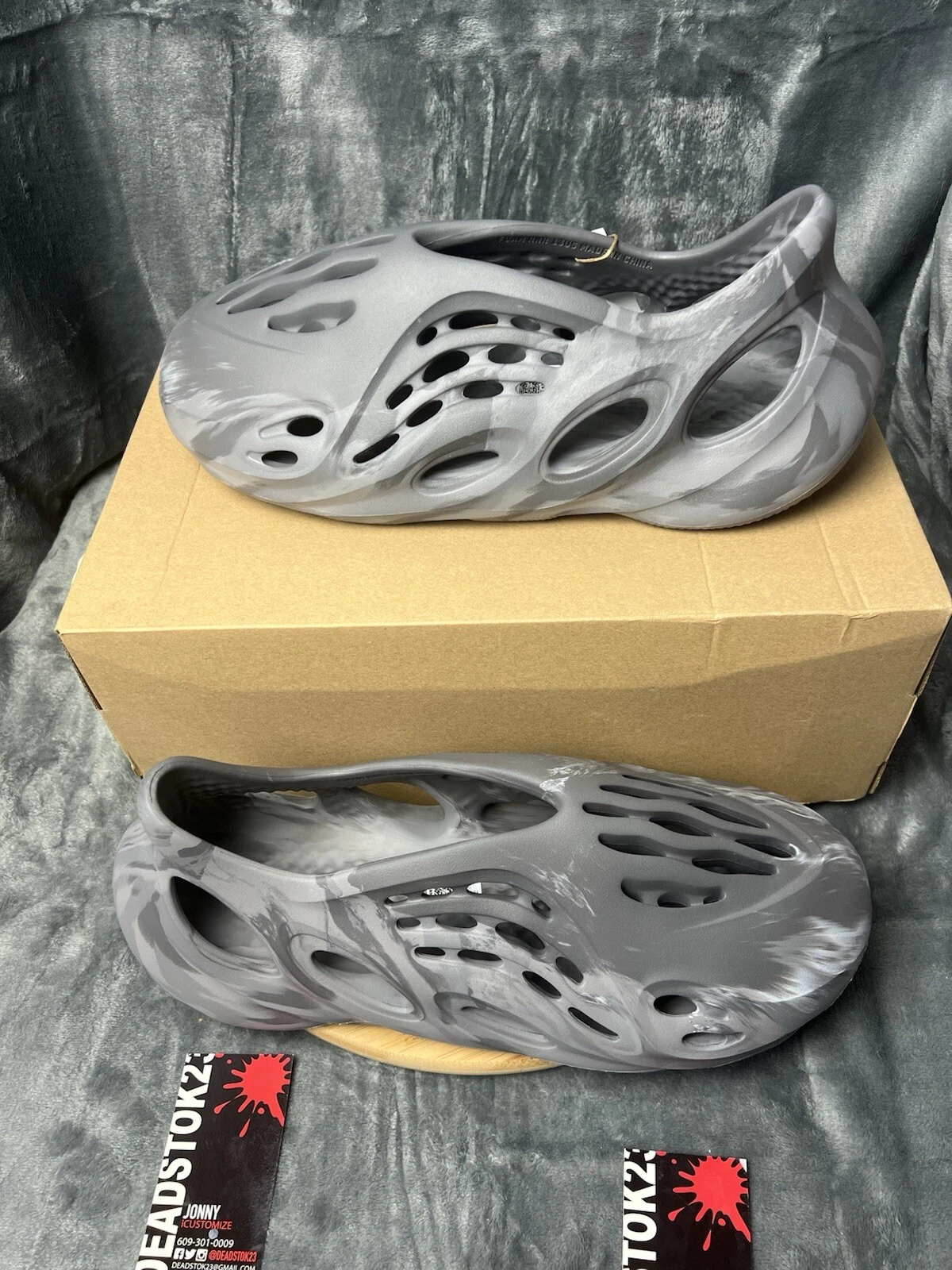 Adidas Yeezy Foam Runner MX Grigio Granito IE4931 Scarpe Uomo NUOVE TAGLIA 13