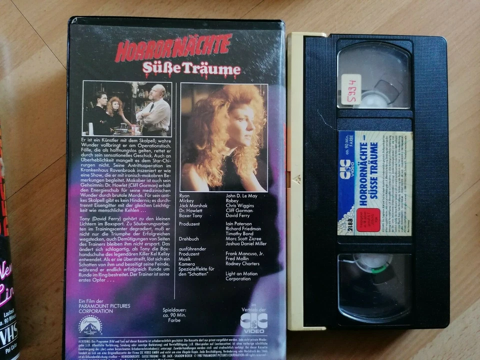 VHS Rarität: HORRORNÄCHTE: SÜSSE TRÄUME (1987) - Bild 2 von 2