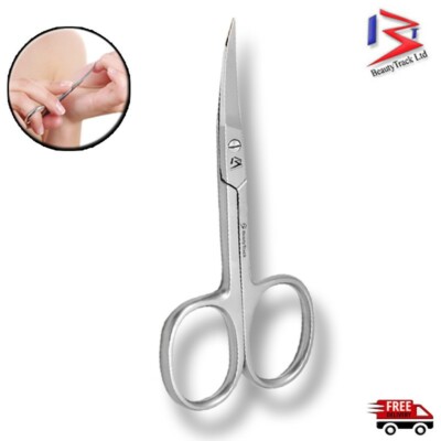 Super scharfe gebogene Kante Nagelhaut Nagelschere Pfeilspitze Silber Edelstahl