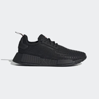 Adidas NMD_R1 Shoes Men's Originals Athletic Sneakers Black - Main Image