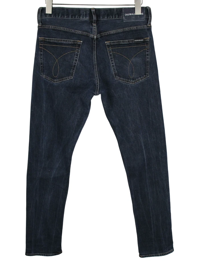 Calvin Klein Herrenjeans W30/L32 Reißverschluss Fly Blau Fade Effekt Stretch - Bild 2 von 4