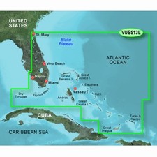 Garmin BlueChart g3 Vision HD VUS513L Jacksonville Bahamas microSD/SD