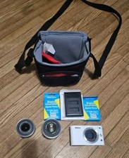 Nikon 1 J1 Digital Camera white w/ 2 Lenses - 10-30mm and 30-110mm
