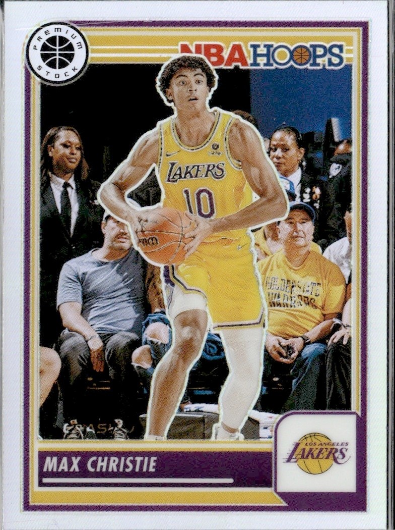 2023-24 Panini NBA Hoops Premium Stock Max Christie #142 Silver