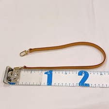Louis Vuitton Shoulder Strap Belt Natural Leather Gold Hardware Authentic