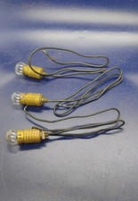 Gilbert Erector Set NH NI Lamp Socket with Clear Bulb Lot of 3